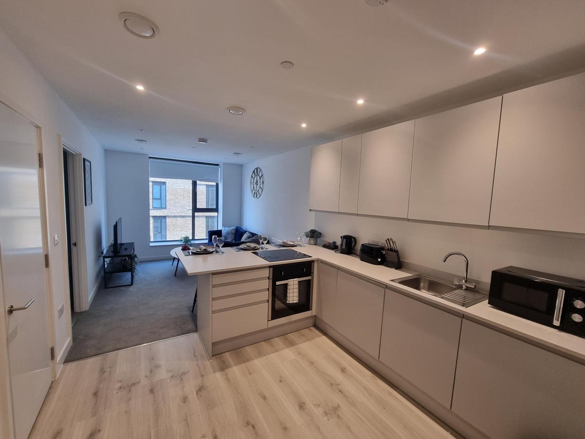 Trafford Suite Modern 1 Bed With Cinema Room Манчестер Экстерьер фото